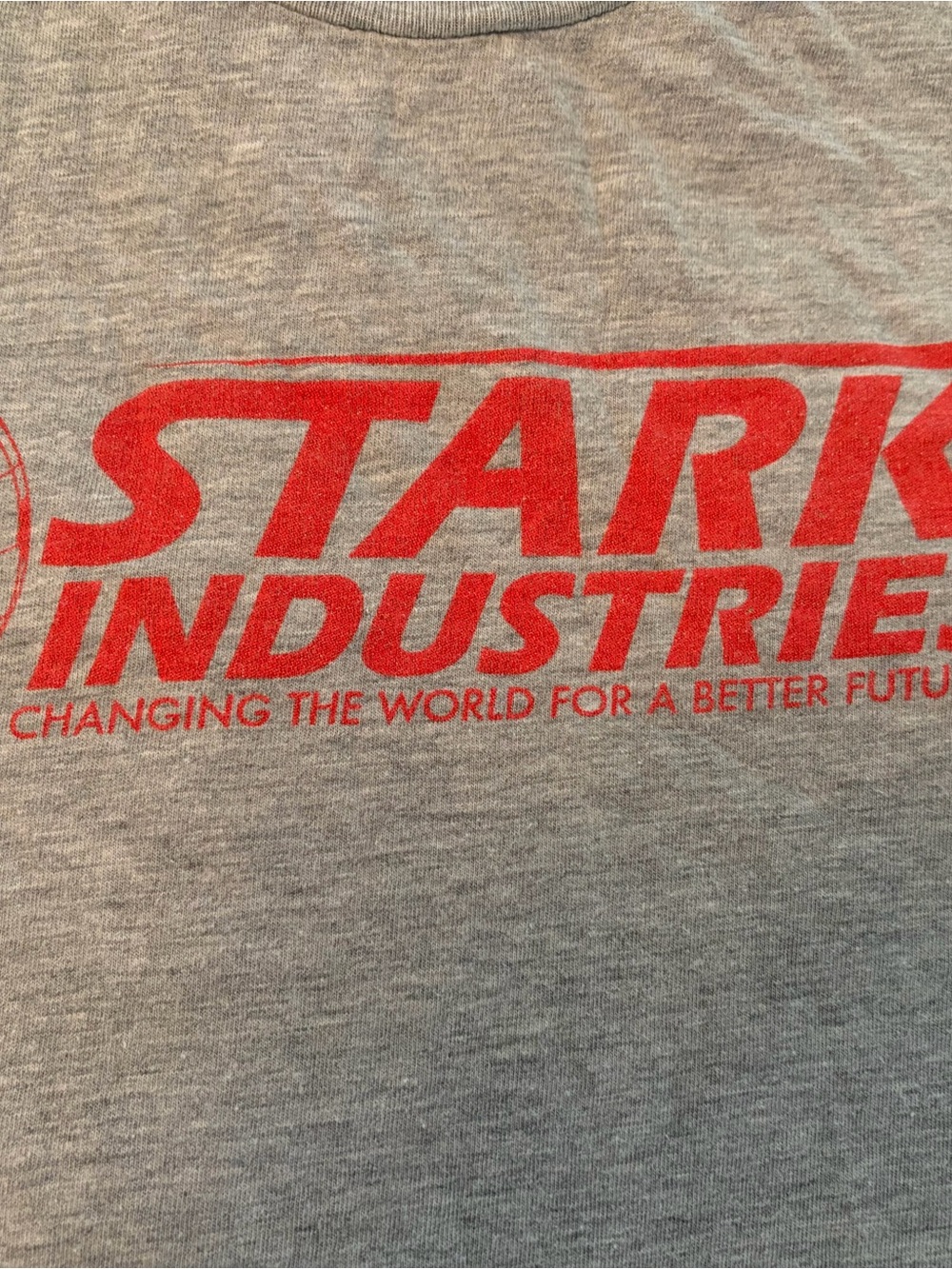Men’s  Marvel Gray T-Shirt with Red Logo - Picture 2 of 3